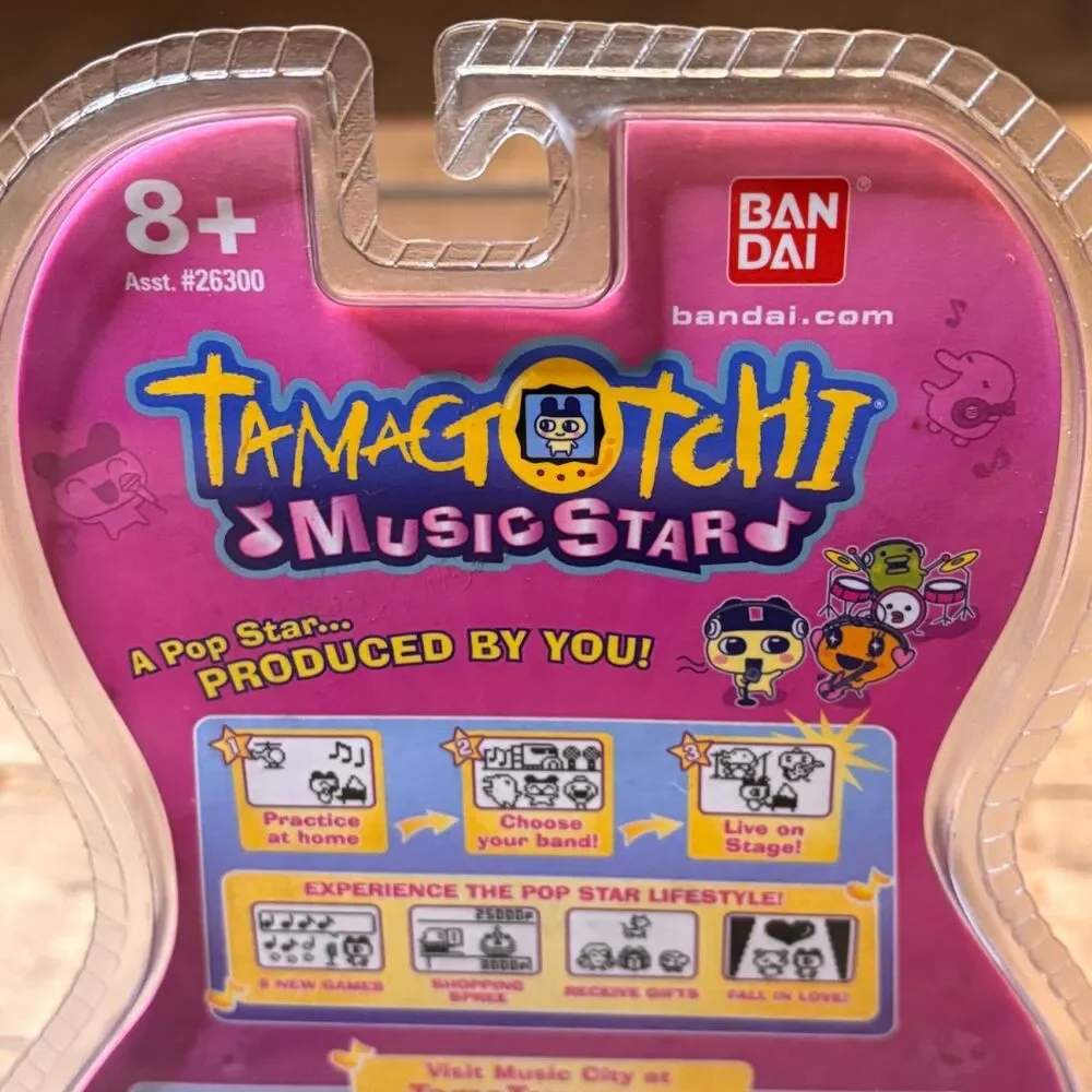 Tamagotchi Music Star Virtual Pet – Factory Sealed Bandai Gotchi Charm Edition